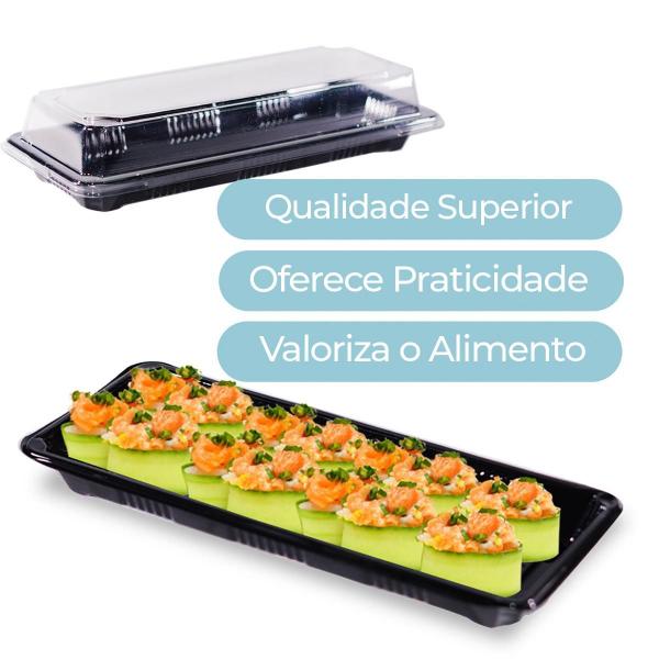 Imagem de Kit C/25 Embalagem Delivery Sushi Sashimi Preço