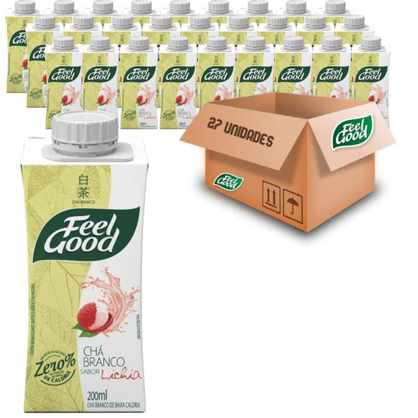 Imagem de Kit c/ 27und Chá FEEL GOOD Branco com Lichia 200ml