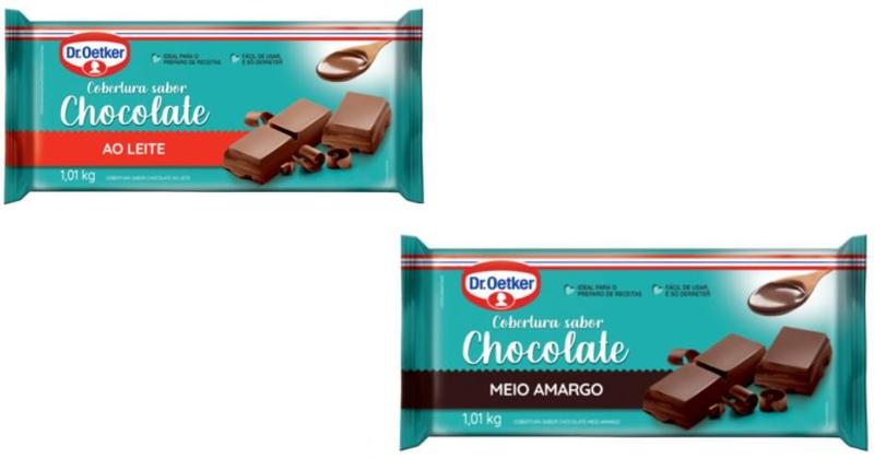 Imagem de kit c/ 2un Cobertura Barra Chocolate 1,01kg - Dr. Oetker