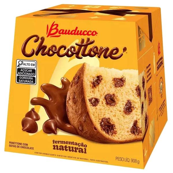 Imagem de Kit c/ 2und Panettone Chocottone Bauducco 908g