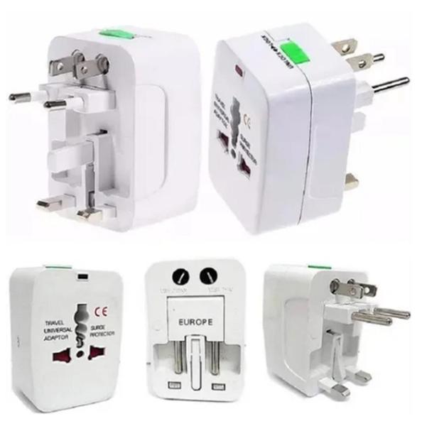 Imagem de Kit c/ 3 Adaptador International All-in-one Adaptador Universal Tomadas