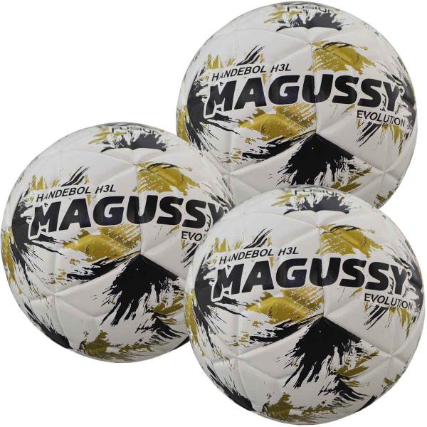 Imagem de Kit C/ 3 Bolas Magussy Evolution Handebol Msculino H3L