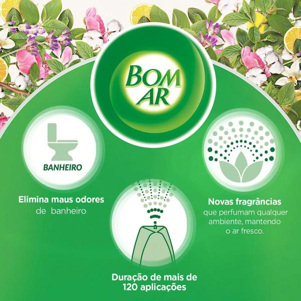 Imagem de Kit c/ 3 bom ar odorizador aroma  campos de lavanda 360ml aerossol