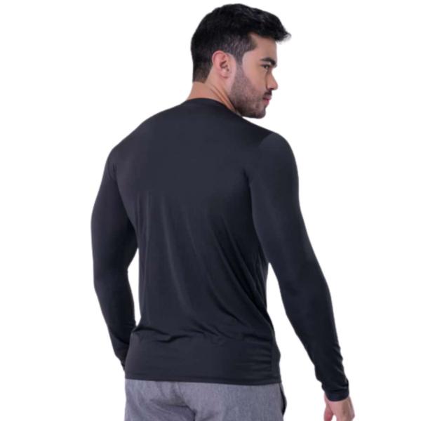Kit c/ 3 camisas térmicas ice proteção uv50+ unissex preta azul cinza - LJ Camisas UV Imagem de Kit c/ 3 camisas térmicas ice proteção uv50+ unissex preta azul cinza