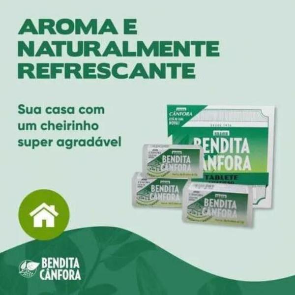 Imagem de Kit C/3 Canfora Tabletes Bendita Cânfora Pastilha Odorizante