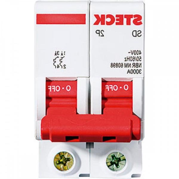 Kit C/3 - Disjuntor Steck Din Bipolar 10A Sd62 3Ka Imagem de Kit C/3 - Disjuntor Steck Din Bipolar 10A Sd62 3Ka