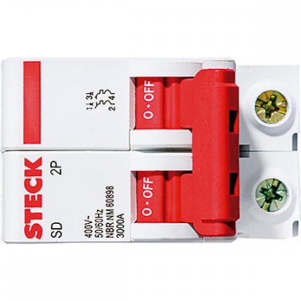 Kit C/3 - Disjuntor Steck Din Bipolar 10A Sd62 3Ka Imagem de Kit C/3 - Disjuntor Steck Din Bipolar 10A Sd62 3Ka