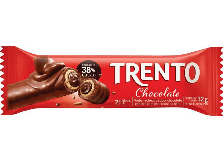 Imagem de Kit c/ 3 Display Chocolate  Trento Recheio Chocolate C/16 - 512g