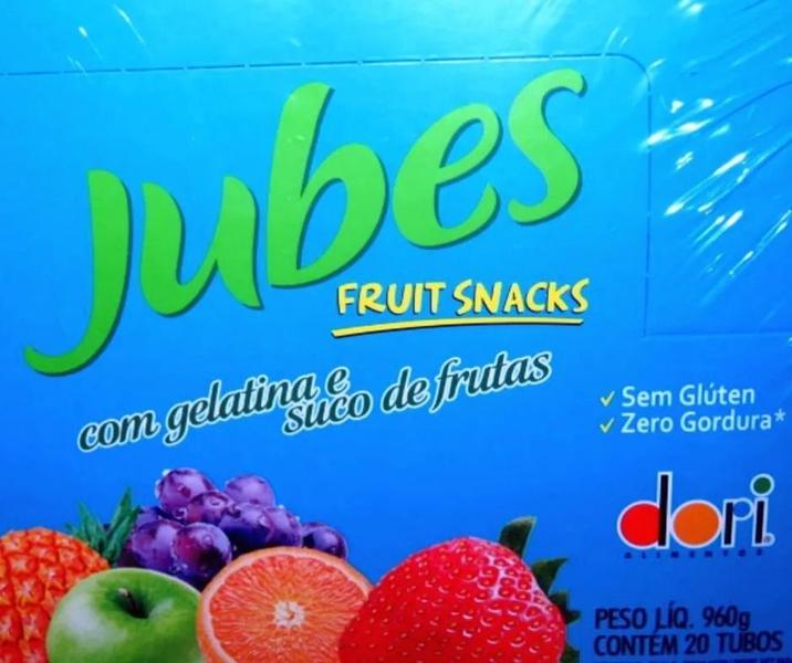 Imagem de Kit C/ 3 Displays Bala Gelatina Jubes Fruit Snack Frutas Jujuba C/ 20 Unidades cada - Dori