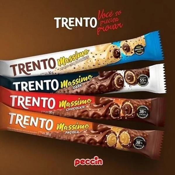 Imagem de Kit c/ 3 Displays Trento Massimo Chocolate Dark 55% Cacau 480g x 16un cada