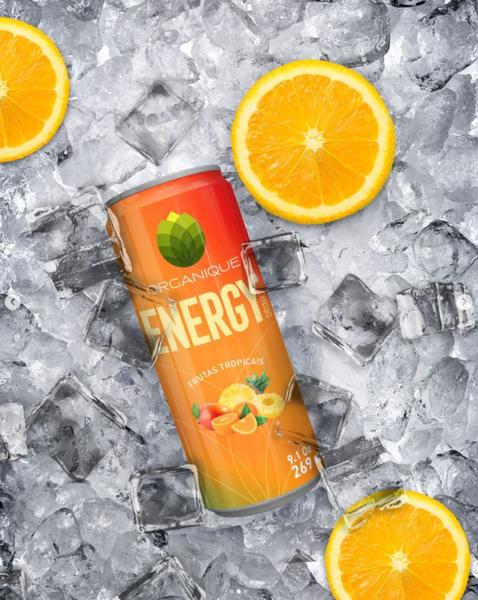 Imagem de Kit c/ 3 Energético Organique Energy Drink Sabor Frutas Tropicais 269ml