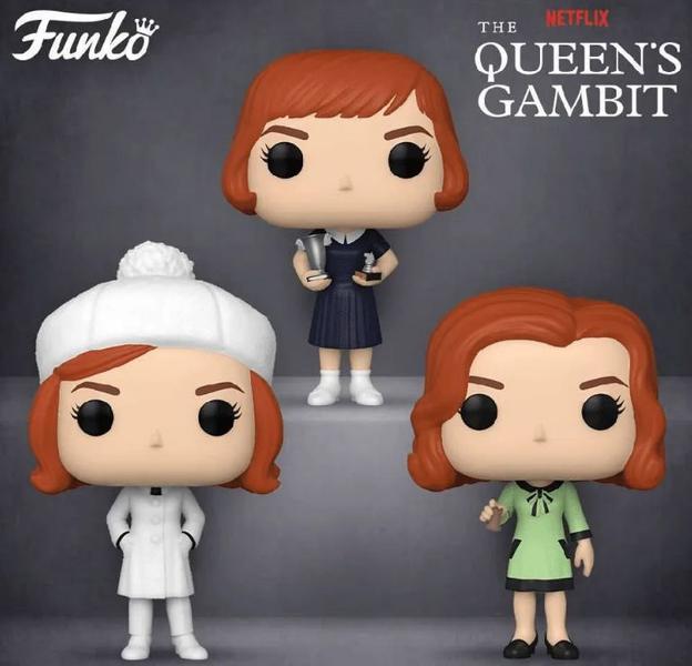 Kit c/3 Funko Pop Queen's Gambit Beth Harmon -Gambito Rainha Imagem de Kit c/3 Funko Pop Queen's Gambit Beth Harmon -Gambito Rainha