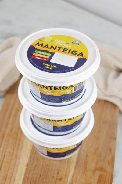 Imagem de Kit c/ 3 Manteiga Vegetal Sem Glúten Sem Lactose NatuCheese 180g