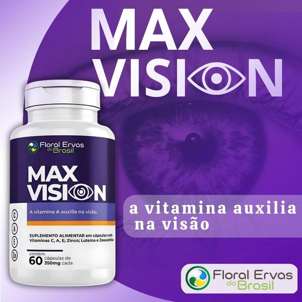 Imagem de KIT C/3 Max Vision 60 Cáps Luteína Zeaxntina Vitamina A C Zn