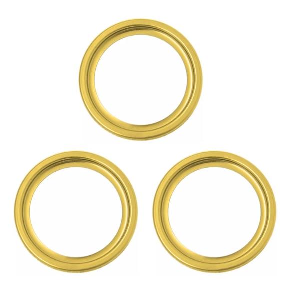 Kit C/3 Porta Grelha Ralo Redondo 15x15 Suporte Inox Dourado - Montelar Acabamentos Imagem de Kit C/3 Porta Grelha Ralo Redondo 15x15 Suporte Inox Dourado