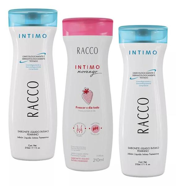 Imagem de Kit c/3 Sabonete Líquido Intimo Feminino Racco 210ml