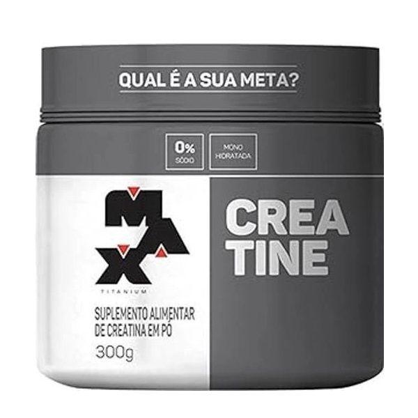 Imagem de Kit c/ 3 un creatine monohidratada pote 300g - creatina max titanium