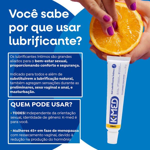 Imagem de Kit c/ 3 unidades - Gel Lubrificante Íntimo K-med 25g