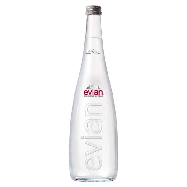 Imagem de Kit c/ 3un Água Mineral s/ gás Francesa Evian Vidro 750ml