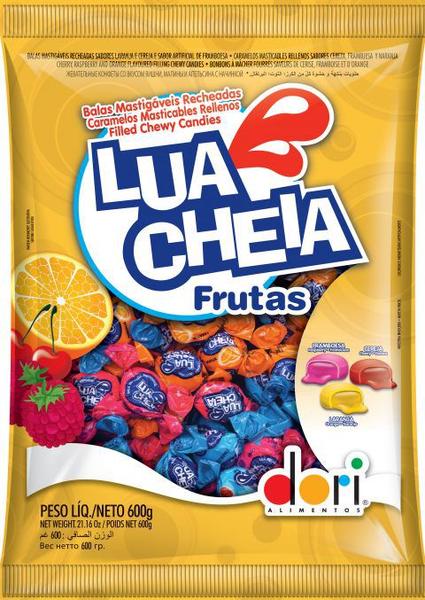 Imagem de Kit c/ 3un Bala Lua Cheia Frutas 600g 