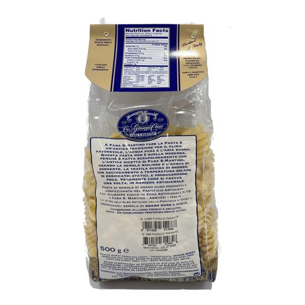 Kit c/ 3un Massa Premium Fusillo Gigante GIUSEPPE COCCO 500g - Colavita Imagem de Kit c/ 3un Massa Premium Fusillo Gigante GIUSEPPE COCCO 500g