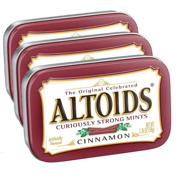 Imagem de Kit c/ 3und Bala ALTOIDS Mints Cinnamon (Canela) 50g U.S.A