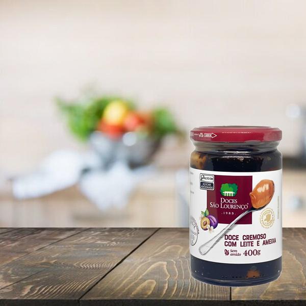 Kit c/ 3und Doce de Leite com Ameixa SÃO LOURENÇO 400g Imagem de Kit c/ 3und Doce de Leite com Ameixa SÃO LOURENÇO 400g