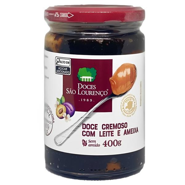 Kit c/ 3und Doce de Leite com Ameixa SÃO LOURENÇO 400g Imagem de Kit c/ 3und Doce de Leite com Ameixa SÃO LOURENÇO 400g