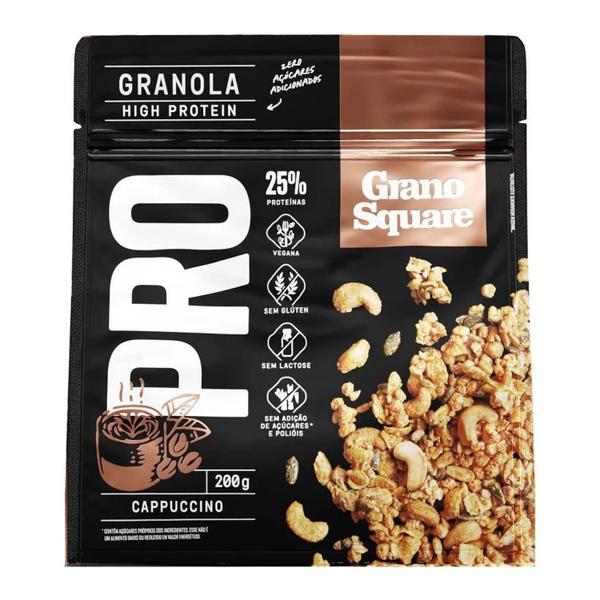 Imagem de Kit c/ 3und Granola GranoSquare Proteica Cappuccino 200g