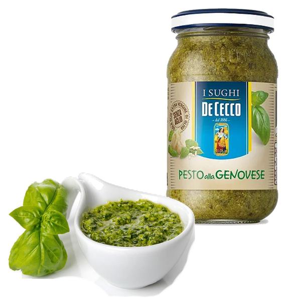 Kit c/ 3und Pesto Alla Genovese Italiano DE CECCO 200g Imagem de Kit c/ 3und Pesto Alla Genovese Italiano DE CECCO 200g