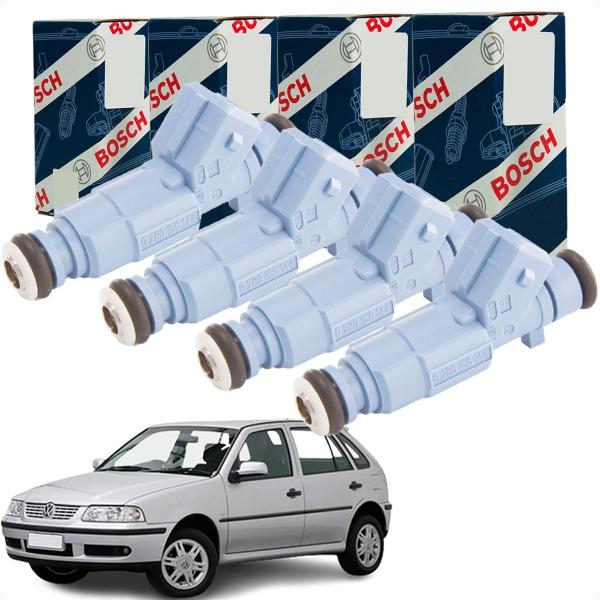 Imagem de Kit C/ 4 Bico Injetor Vw Gol Parati 2001 Á 2005 Bosch