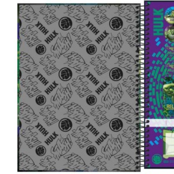 Kit c/ 4 Caderno Univ. Hulk 1 Matéria 80fls - Tilibra Imagem de Kit c/ 4 Caderno Univ. Hulk 1 Matéria 80fls - Tilibra