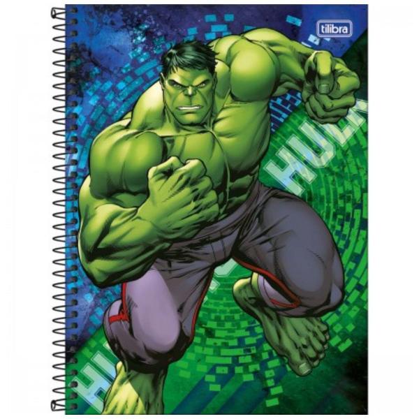 Kit c/ 4 Caderno Univ. Hulk 1 Matéria 80fls - Tilibra Imagem de Kit c/ 4 Caderno Univ. Hulk 1 Matéria 80fls - Tilibra