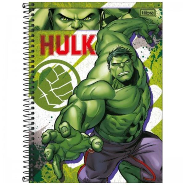 Kit c/ 4 Caderno Univ. Hulk 1 Matéria 80fls - Tilibra Imagem de Kit c/ 4 Caderno Univ. Hulk 1 Matéria 80fls - Tilibra