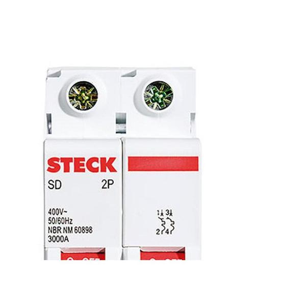 Imagem de Kit C/4 - Disjuntor Steck Din Bipolar 16A Sd62 3Ka