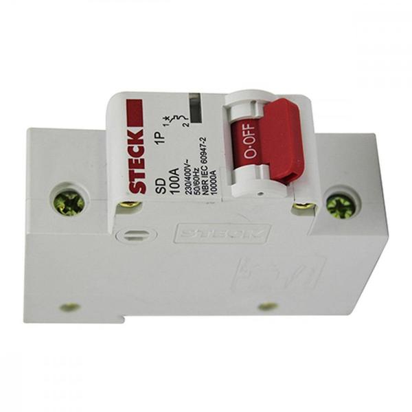 Imagem de Kit C/4 - Disjuntor Steck Din Unipolar 100A Sd61 C10Ka