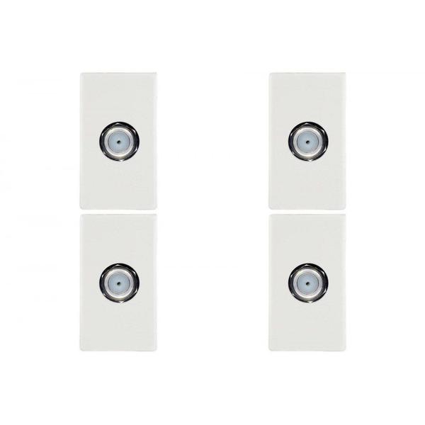 Imagem de Kit C/4 - Modulo Soprano Ilus (Tomada Coaxial) 5Tg99334