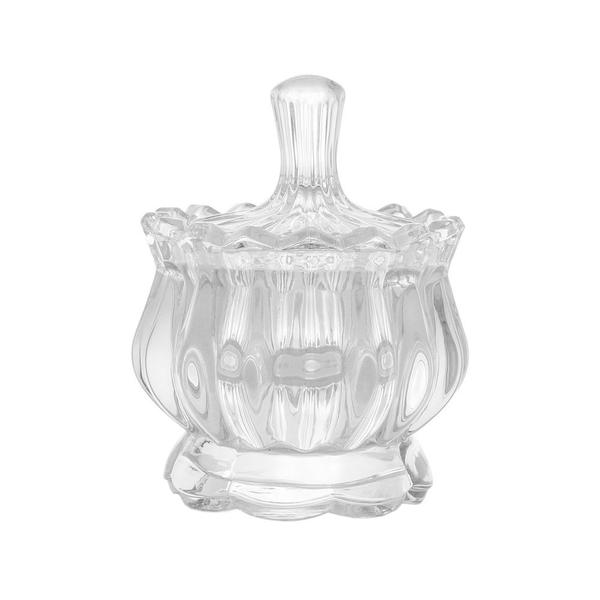 Kit c/ 4 Potiches Decorativo Porta Objetos de Cristal com Pé Pumpkin 11x8,5cm Lyor Imagem de Kit c/ 4 Potiches Decorativo Porta Objetos de Cristal com Pé Pumpkin 11x8,5cm Lyor