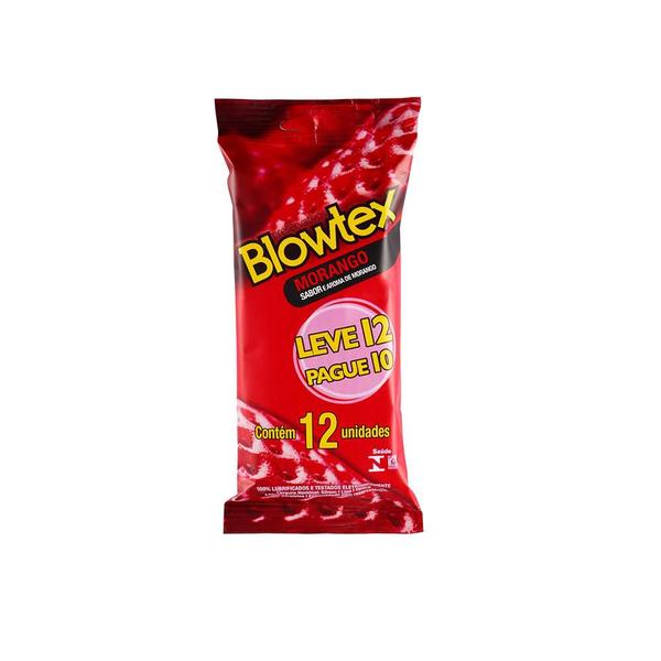 Imagem de kit c/ 4 Preservativo Blowtex Morango L12 P10