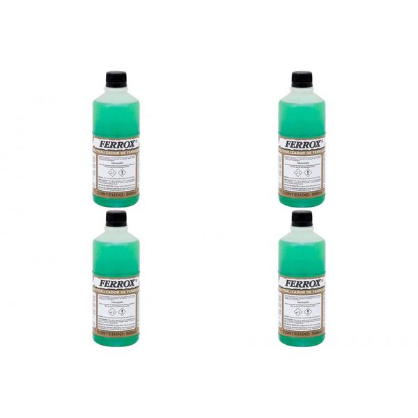 Kit C/4 - Removedor Ferrugem Ferrox 500 Ml Imagem de Kit C/4 - Removedor Ferrugem Ferrox 500 Ml