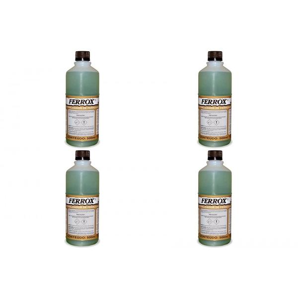 Kit C/4 - Removedor Ferrugem Ferrox Anticorrosivo 500Ml - Natrielli Imagem de Kit C/4 - Removedor Ferrugem Ferrox Anticorrosivo 500Ml