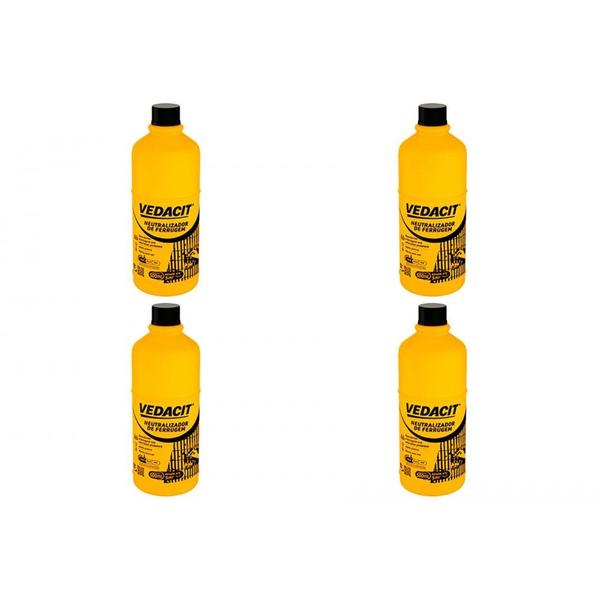 Kit C/4 - Removedor Neutralizador Convertedor. Ferrugem 5... - OTTO BAUMGART Imagem de Kit C/4 - Removedor Neutralizador Convertedor. Ferrugem 5...