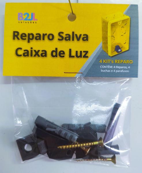 Imagem de KIT c/ 4 Reparo Salva Caixa de Luz interruptor tomada