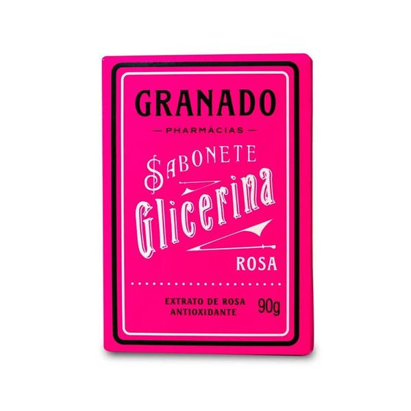 Imagem de Kit c/ 4 Sabonetes em Barra Glicerina Rosa Antioxidante Granado 90g