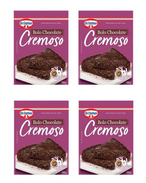 Imagem de Kit c/ 4un Bolo de Chocolate Cremoso 300g