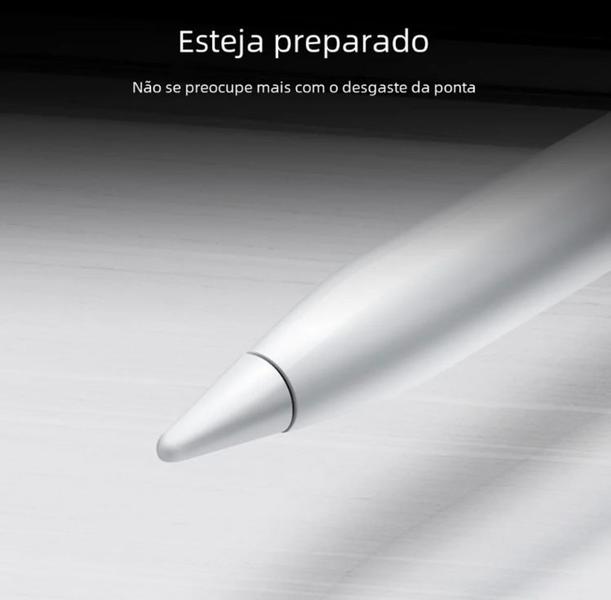 Imagem de Kit C/ 4un Ponta Reposição Para Caneta Apple Pencil 1 E 2 Geração