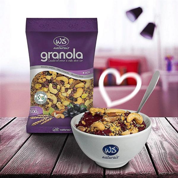 Imagem de Kit c/ 4und Granola com Açai WS NATURAIS 500g