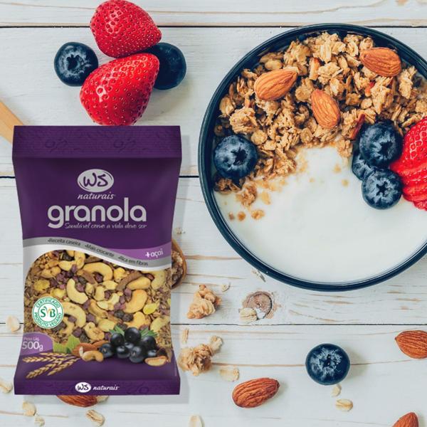 Imagem de Kit c/ 4und Granola com Açai WS NATURAIS 500g