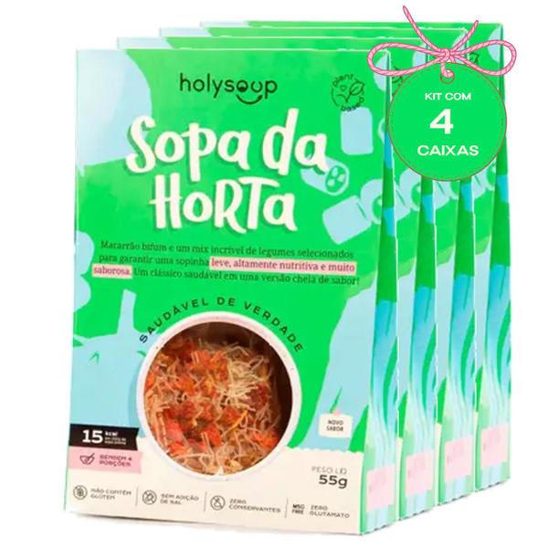 Imagem de Kit c/ 4und Sopa da Horta s/ Gluten HOLYSOUP 55g