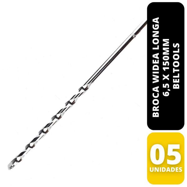 Imagem de Kit C/ 5 Broca Widea Longa 6,5 x 150mm Beltools